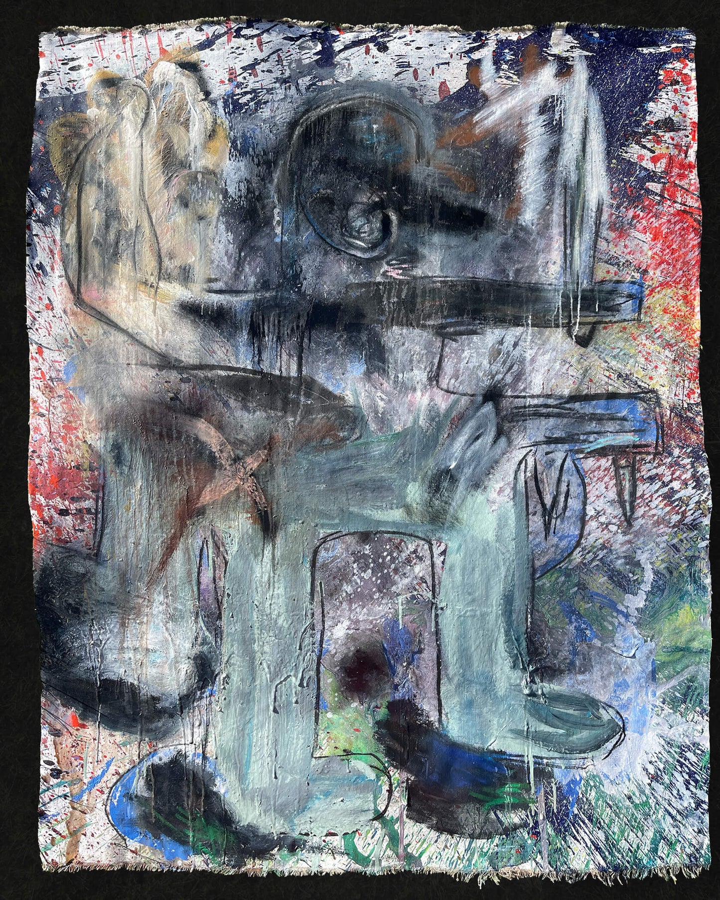 Allas krig mot alla – 150x120 cm