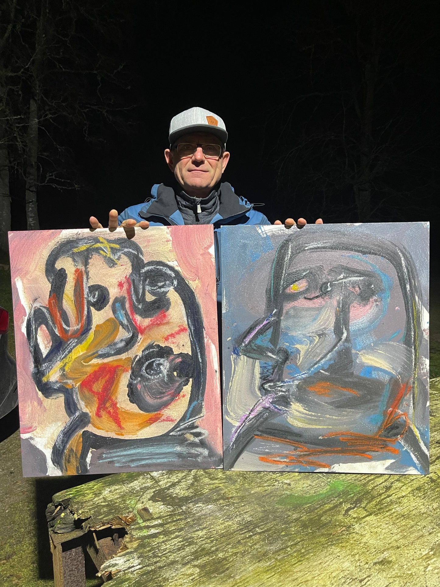 Två Polare. Bullen & Greger. Diptyk