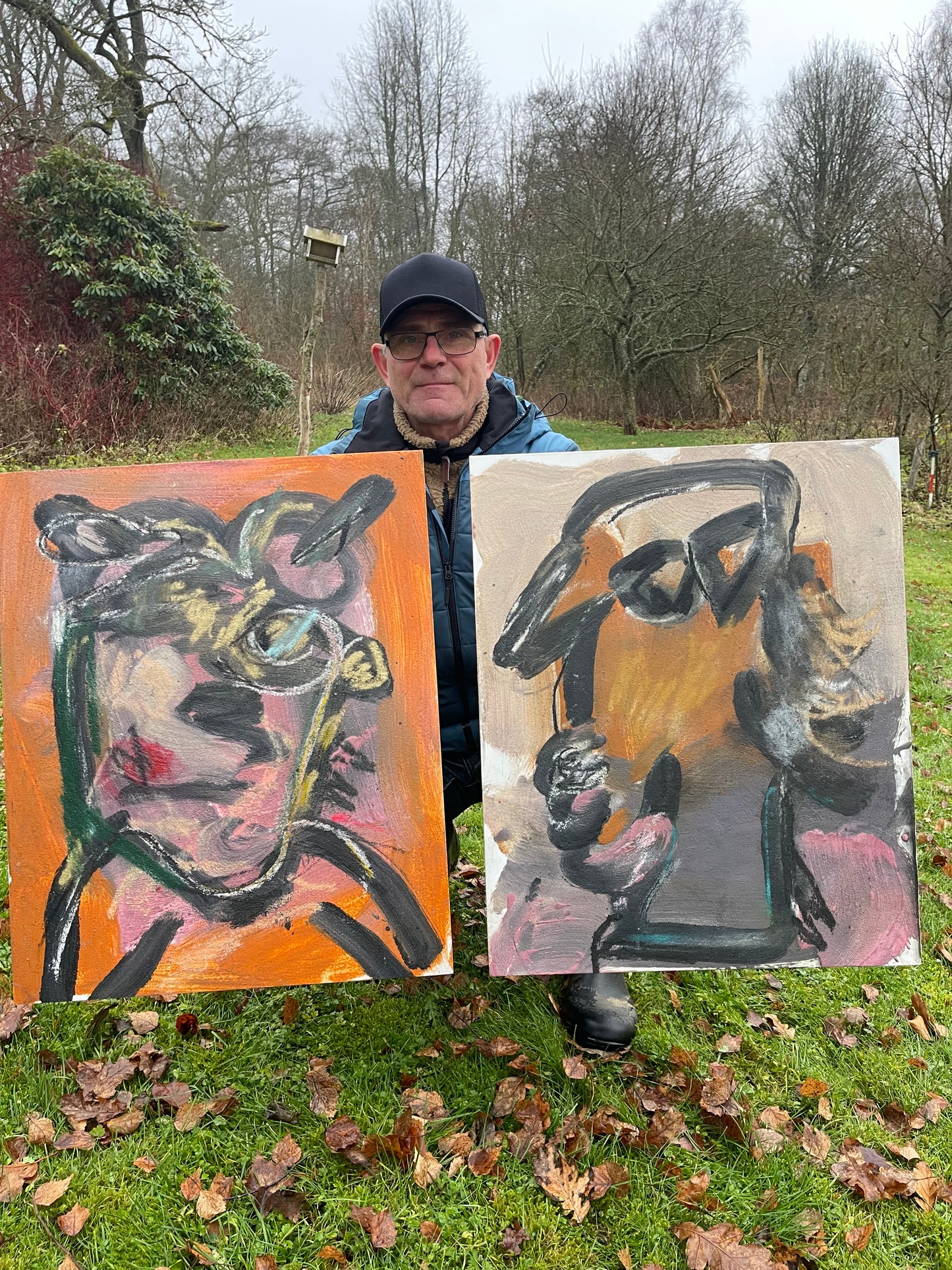 Två Polare. Mats & Jonte. Diptyk