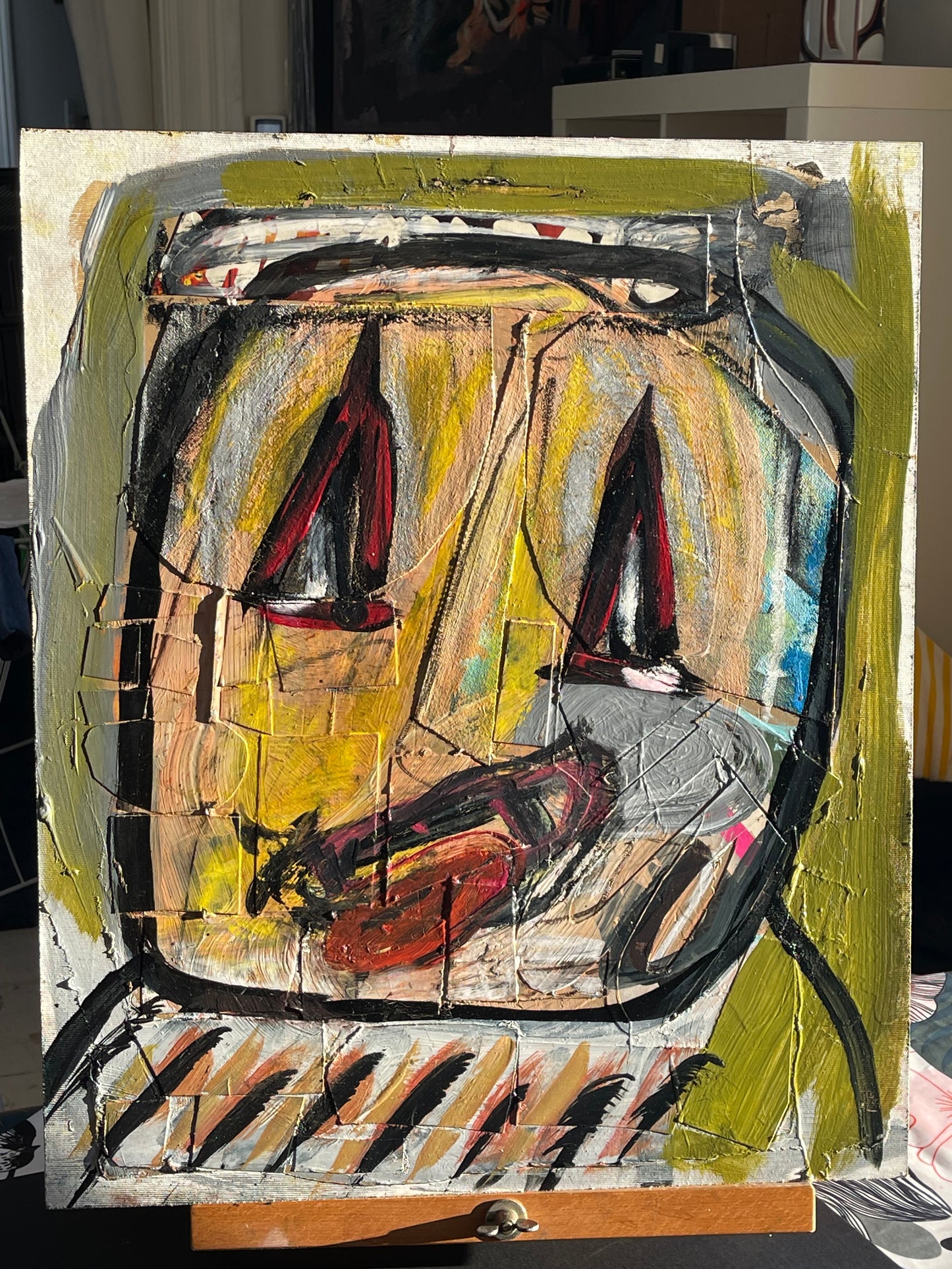 Fyra grå Vänner. Polyptyk