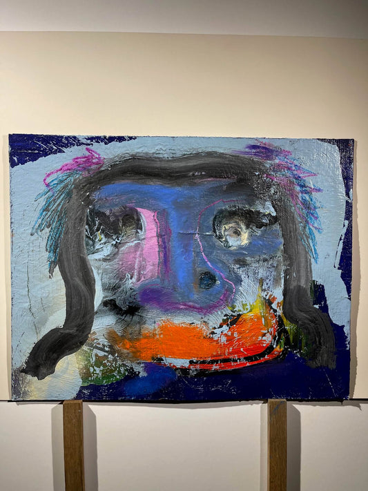 Blått troll (Oinramad) – 48x37 cm