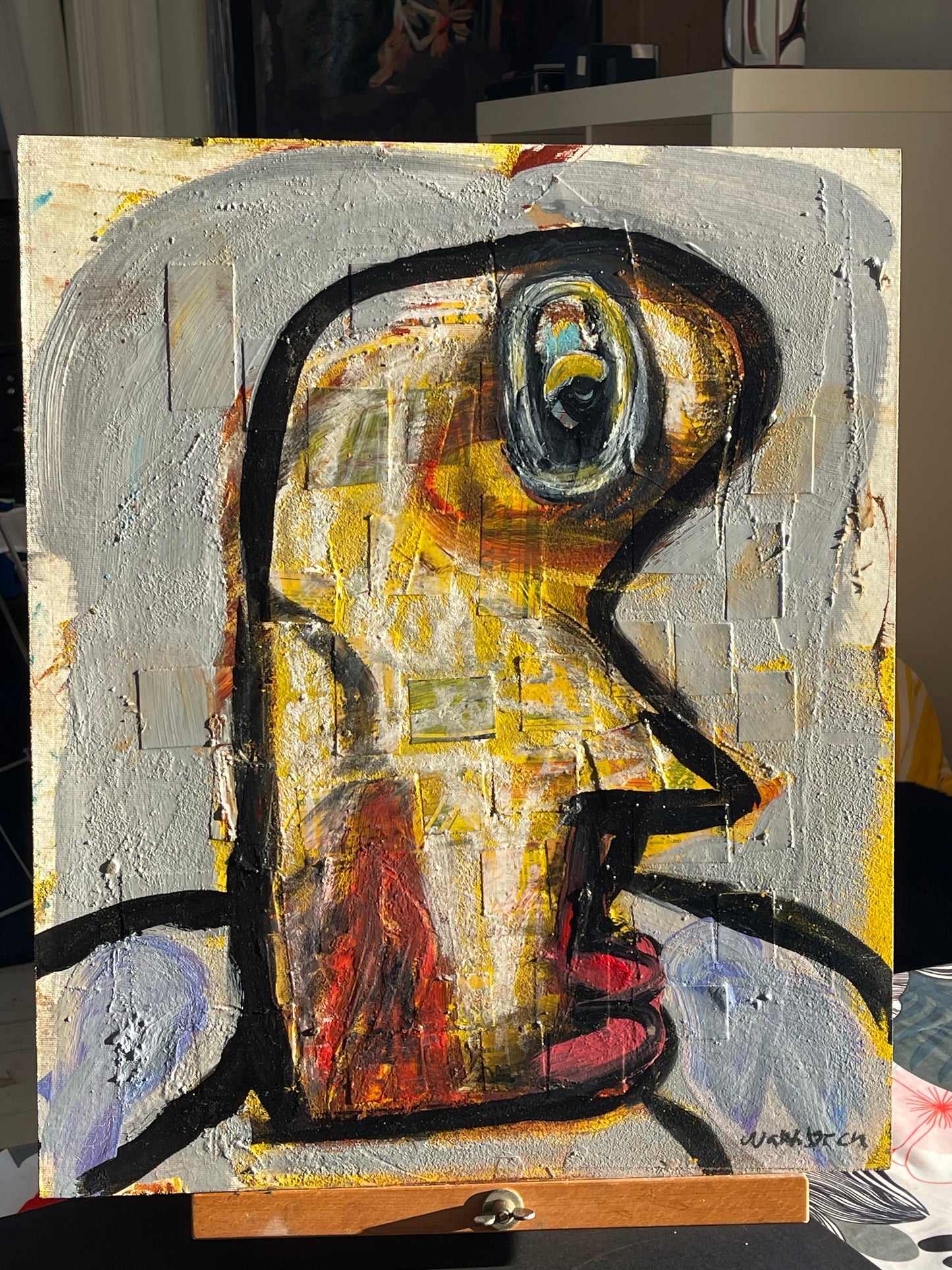 Fyra grå Vänner. Polyptyk