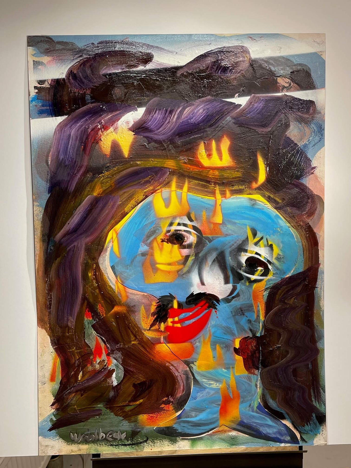 Glad ändå (Oinramad) – 90x64 cm