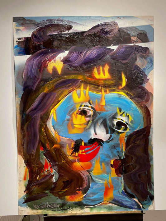 Glad ändå (Oinramad) – 90x64 cm