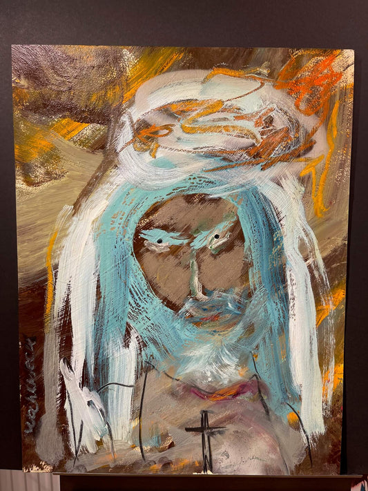 Laser Jesus (Oinramad) – 65x50 cm